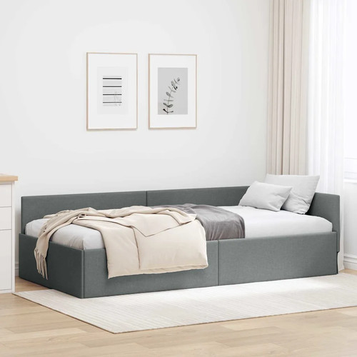 Cadre lit angle - de, tissu