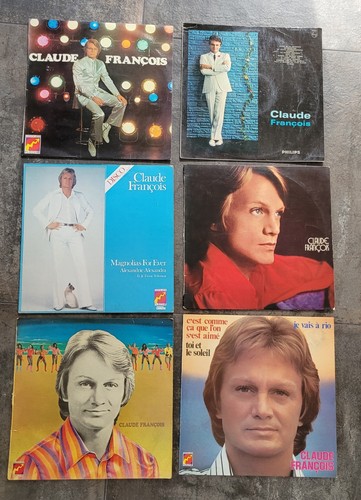 Lot vinyles claude - 9,