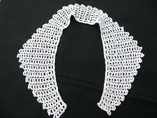 antique handmade crochet cotton collar