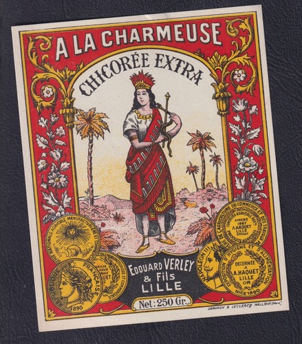 Ancienne étiquette chicorée - ancienne,