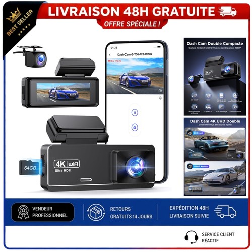 Chortau dashcam voiture avant - dashcam,