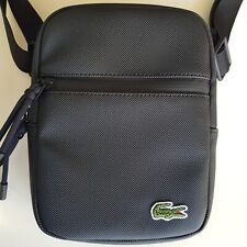 Sacoche Zippée Noire Lacoste