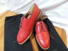 JM Weston 598 Demi-Chasse / Half Hunt Derby In Rich Red Leather 7 E / 8 - 8.5 US