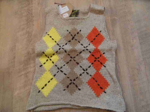 Carbone beau pull losange - carbone,