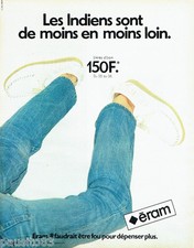 ADVERTISING ADVERTISING 016 1981 ERAM men's moccasin shoes