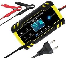 Chargeur Batterie Auto Voiture Moto 12V/24V 8A Intelligent Portable LCD Écran FR