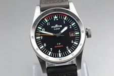 [Box, Paper] FORTIS Flieger F-39 F422.0006 W.422.0021 Automatic Black Mens Watch