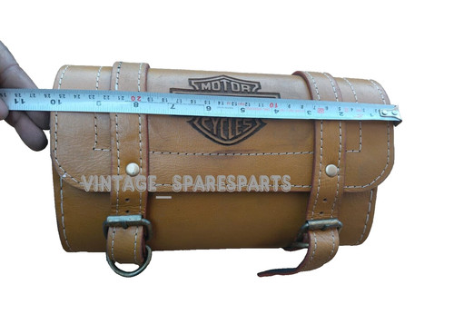 Sac outils cuir marron - cuir,