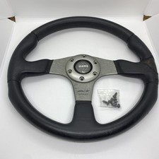 MOMO RACE Steering Wheel TYP D35 35cm 10-04 w/ Horn Ring Button Bolts F/S