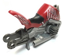 Playmobil red motorcycle frame & saddle 