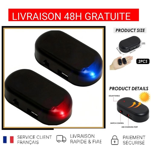 Alarme voiture solaire antivol - voiture,