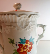 Grand pot couvert porcelaine