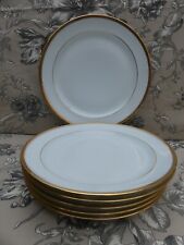 Jammet Seignolles Limoges Double Edge Porcelain Flat Plates Perfect