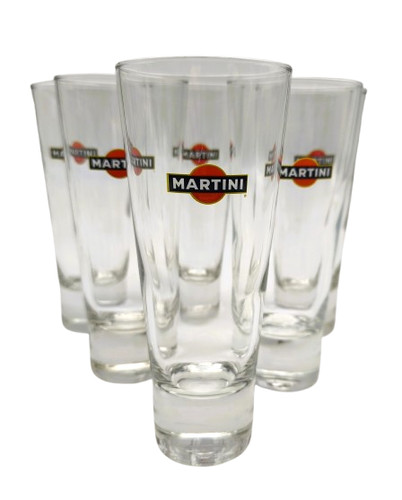 Lot 6 verres - 6, martini