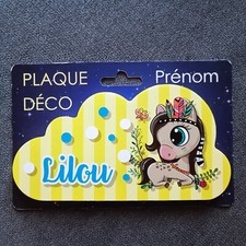 LILOU Plaque Adhésive Prénom