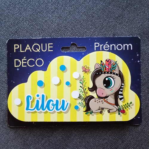Lilou plaque adhésive prénom - plaque,
