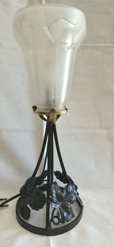 Lampe chevet art déco pied - art,