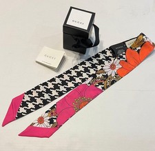 Mini écharpe ruban GUCCI col