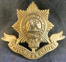 Insigne militaire Worcestershire Regiment – REF 5127 – UK Army WWI vintage