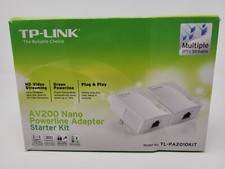 TP-Link AV200 Nano Powerline Adapter Starter Kit TL-PA2010KIT - NEW, Open Box