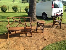 faux bois furniture concrete