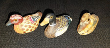 canards en bois peints x 7 -