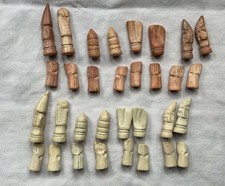 Pions jeu d'échec en pierre