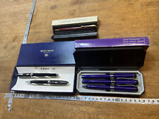 N.1 Lot Duo Pens Plume Et Bille Waterman 1 Pierre Balmain 3 pcs writing set