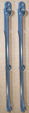 2x IKEA RAILS, RIGHT SIDE ONLY FOR PAX KOMPLEMENT METAL BASKET STEEL Gray