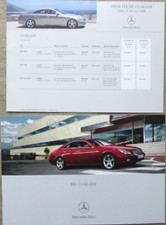 Mercedes CLS-Class C 219 brochure brochure from 6/2004, 36 pages + price list