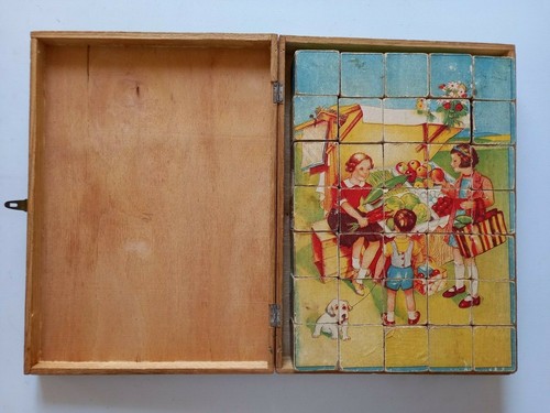 Boîte cubes bois - de,