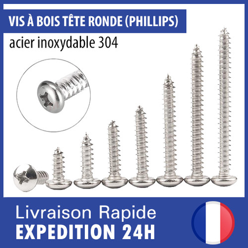 Vis bois m3 - m2, m4
