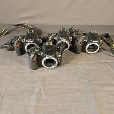 Three Nikon D40 6.1MP DSLR Cameras Body Only One Nikon D60 - Untested READ