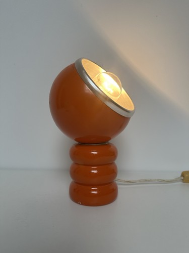 Lampe poser orange vintage - À,