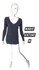 Marie Sixtine Taille 38  Superbe pull pullover tunique marron en coton