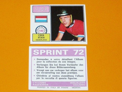 Panini sprint cyclisme - sprint, 1972