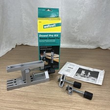Wolfcraft DOWEL PRO KIT Doweling Jig For 1/4” 5/16” 3/8” #3751 Manual & Box