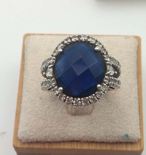 Très belle bague halo - bague, pierre