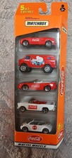 Box de 5 voitures coca cola