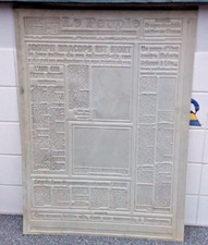 plaque d'imprimerie du journal