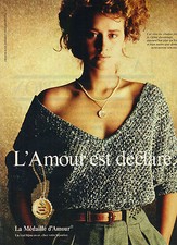 ADVERTISEMENT 1976 LA MEDAILLE D'AMOUR jewellery preface ROSEMONDE GERARD