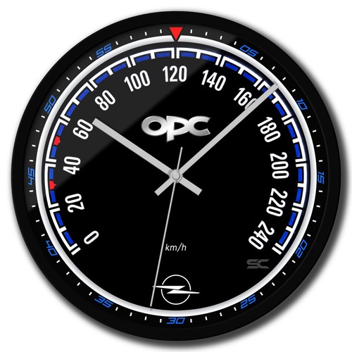 Horloge murale noir 30cm - horloge,