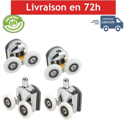 Roulettes porte douche - de, 4