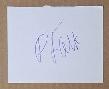Peter Falk Autograph Page Columbo & The Princess Bride (Vintage Example)