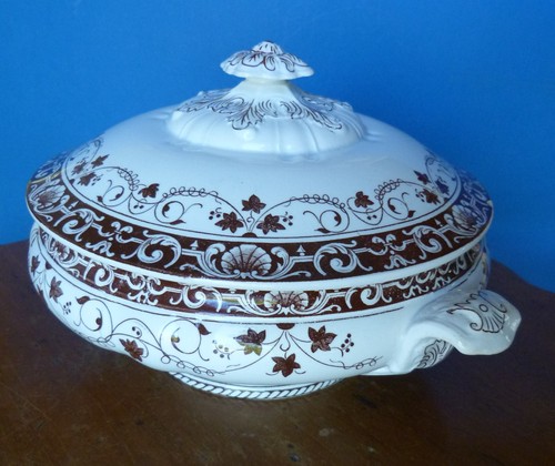 Elégant légumier faïence - légumier,