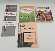 A Beka Spanish 1 Textbook - Student Book  - High School Spanish Oral Fluency LOT