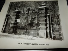 photograph of convent garden gate near Gosselies Airfield, Belgium circa 1944