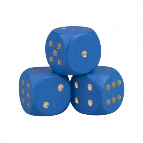 Dés cubes 30mm bois - dés,