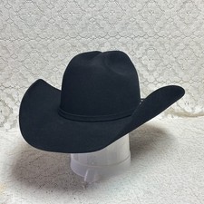Resistol 6X Black Cowboy Hat. Size  7 Wilderness Rip Wheeler 4 1/4 " Brim USA