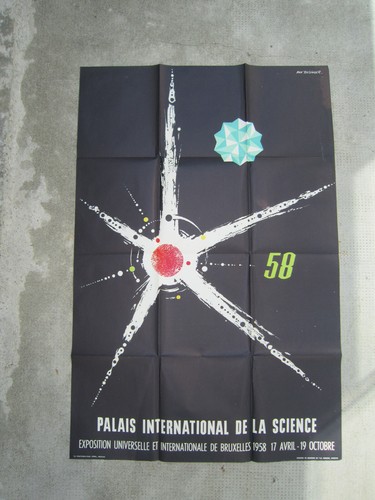Affiche 1958 expo universelle - affiche,